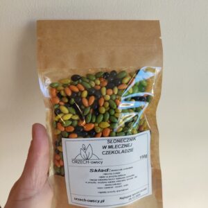 Słonecznik w mlecznej czekoladzie